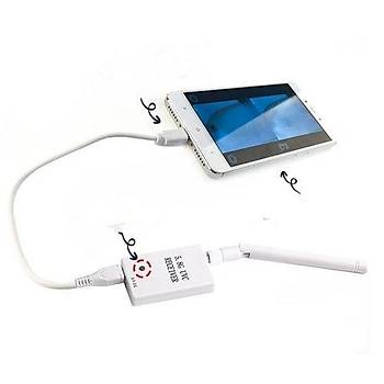 Android 5.8G FPV Alıcı UVC Video Downlink OTG VR FPV Uçak Drone 