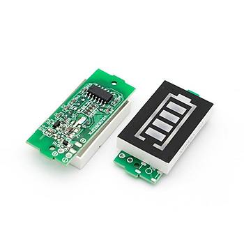6 Cell Lityum Pil Kapasite Gösterge Modülü Mavi Ekran 22.2V Li-ion