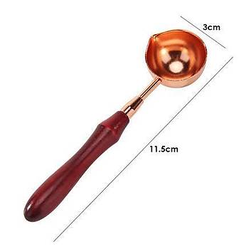 Ah�ap Sapl� Retro Mum M�h�r� Eritme Ka���� Rose Gold