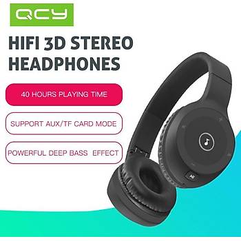 QCY J1 Bluetooth 4.1 Kablosuz Mikrofonlu Kulaklýk HIFI 3D Stereo Ses TF Destek 