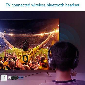 USB Bluetooth V5.0 Verici Alıcı Aux Ses ve Müzik Amplifikatörü 