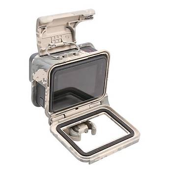GoPro Hero 5 6 7 Black için Kamuflaj Desen Koruyucu Kasa Çerçeve