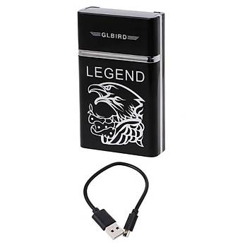 Alevsiz USB Şarjlı Paket İçi Gizli Çakmak Sigara Paketi Muhafaza Kutusu