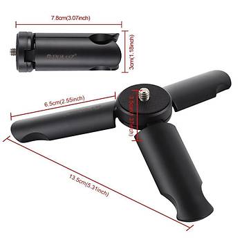 Telefon Tutucu ve Stand Mini Katlanır Tripod + Mobil Klip