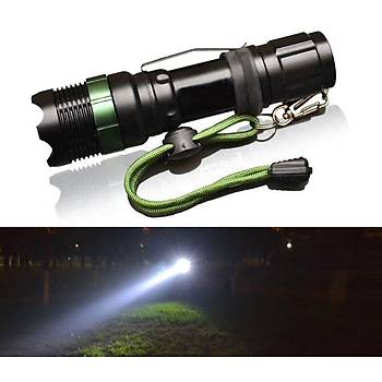 LED El Feneri 10W 2000 Lmen Linterna CREE T6 LED  Zumlanabilir 3 xAAA-1x18650 