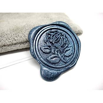 Mektup Damga Mühürü Elegant Rose + 30 Mühür Mumu + Eritme Kaşığı