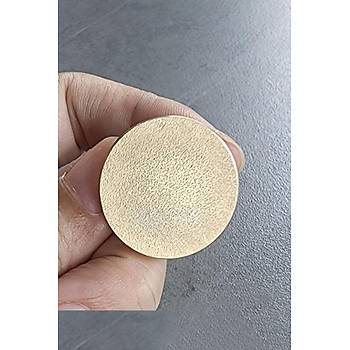 Mhrcm Mhr Mumu Damga 35 mm Yuvarlak Kumlu Bo Pirin Kafa + Ahap Sap R5799K35