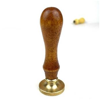 Ahşap Mum Mühürü Sapı Kauçuk Ağacı M8 Metal Dişli 