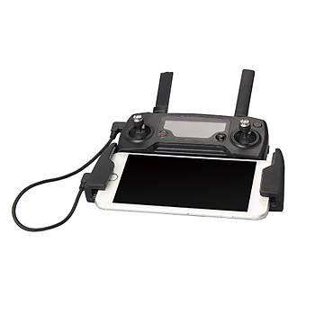 DJI Mavic 2 Pro iin Mikro USB Kumanda Veri Aktarm Kablosu 29cm rgl Siyah