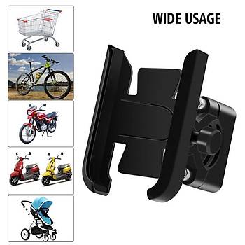 Alüminyum Motorsiklet Cep Telefonu Tutucu Stand USB Şarj Çıkışlı Gidona Montaj