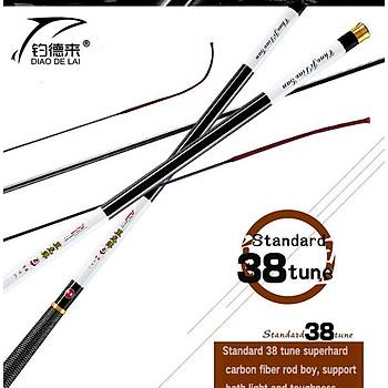 Karbon Fiber Teleskopik Kamış Nehir Göl Rezervuar Ultralight Super Hard 6.3 Mt