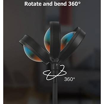 Gökkuşağı Projeksiyon Lambası Atmosfer Işığı 360° Açılı USB 5V