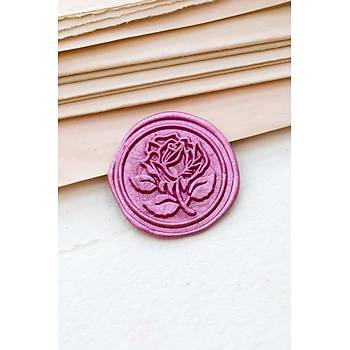 Mektup Damga Mühürü Elegant Rose + 30 Mühür Mumu + Eritme Kaşığı