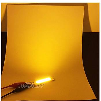 COB LED �ip Turuncu 12V 2W 6015 PCB Bord DIY I��k Kayna�� 