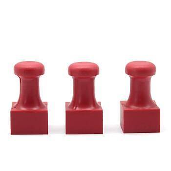 M�h�r Kau�uk Ala��m K�rm�z� Ka�e Kare 25x25mm