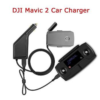 DJI Mavic 2 Pro 2 in 1 Araç Şarj Aynı Anda Pil ve Kumanda Şarjı   