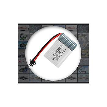 Lipo Pil 3.7V 220mAh 20C Dron ve RC Model Bataryas HX2.54 Soket