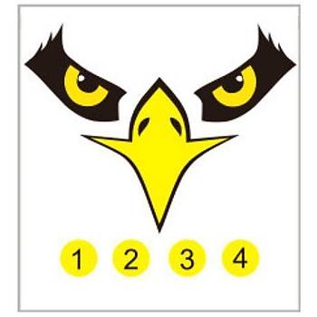DJI Mavic 2 Zoom Kuş Kaçıran Sarı Kartal Göz Çıkartma Model2