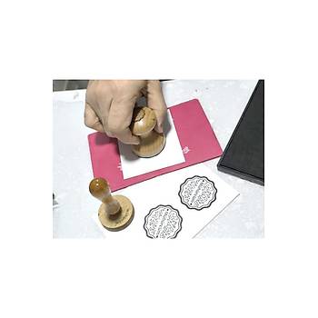 M�h�r Damga Mat� �zel m�h�r pedi Yuvarlak 158mm Damgalama 
