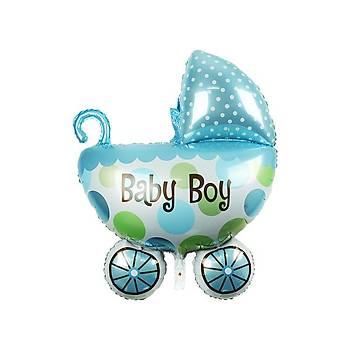 Baby Shower Bebek 5?li Folyo Balon Parti Set HOŞGELDİN BEBEK Mavi Erkek