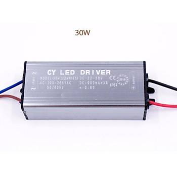 LED Src 30W AC 85-265V DC 22-38 V LED Driver IP67 Titreimsiz 