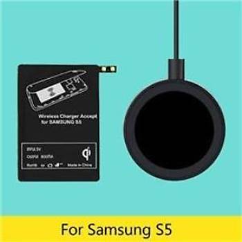 Samsung S5 iin Qi Kablosuz arj Pad'i Alcs