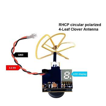 Yarış Dron FPV Kamera Seti 5.8Ghz 40CH 25mW Verici 600TVL Kamera 