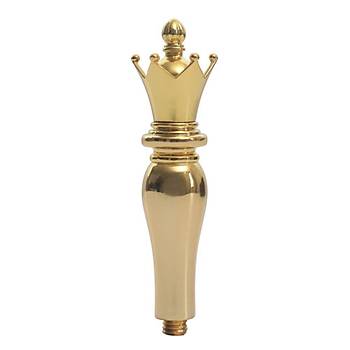 Mum Mhr Damga Kolu Premium Metal Kraliyet Tac Gold