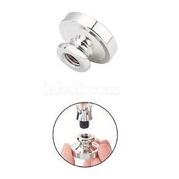 Boş Mum Mühür Gümüş Damga Kafası Yuvarlak 30mm Bronz