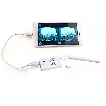 Android 5.8G FPV Alıcı UVC Video Downlink OTG VR FPV Uçak Drone 