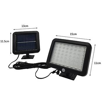56 Led Solar Hareket Sensrl Su Geirmez Gvenlik Lambas