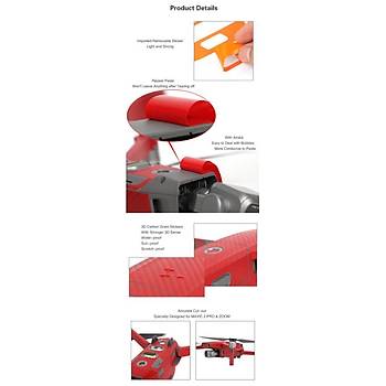 DJI Mavic 2 Zoom PVC Karbon Desenli Full Body kartma Seti