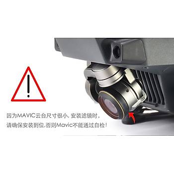 DJI Mavic Pro Platinum Gimbal Kamera Lensi İçin UV HD Filtre Ultraviyole JSR