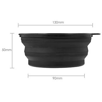 Kamera Lens Hood Anti Yansıma Gölgelik Katlanabilir Silikon Küçük 