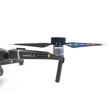 DJI Mavic 2 Zoom Düşük Gürültü Led Işıklı Flaş Desenli Gece Uçuş Pervane