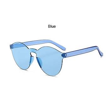 UV400 erevesiz Polikarbon Gne Gzl Unisex Yuvarlak Renkli Lensler 