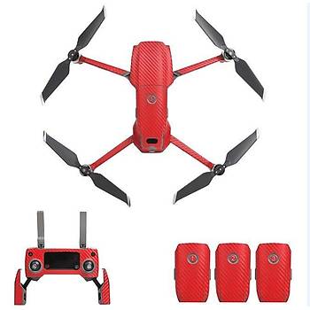 DJI Mavic 2 Zoom PVC Karbon Desenli Full Body kartma Seti