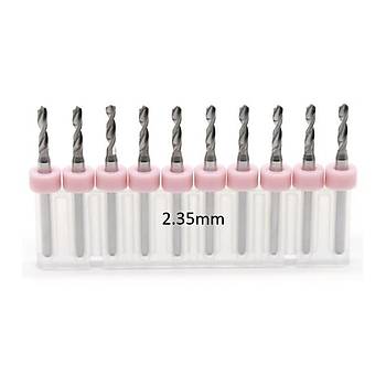 Mikro Karbür PCB Matkap Ucu Metal CNC Sondaj 10lu Set 2.35mm 