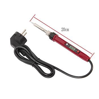 80W Elektrikli Dijital Gsterge Havya LCD Dijital Scaklk Ayarl