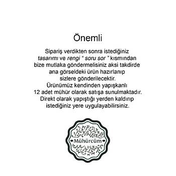 M�h�rc�m 12 Adet Haz�r Kendinden Yap��kanl� M�h�r KYHM100