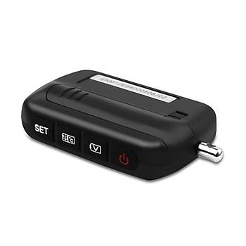 Motosiklet Lastik Basnc zleme Sistemi TPMS Su Geirmez Kablosuz LCD Ekran 