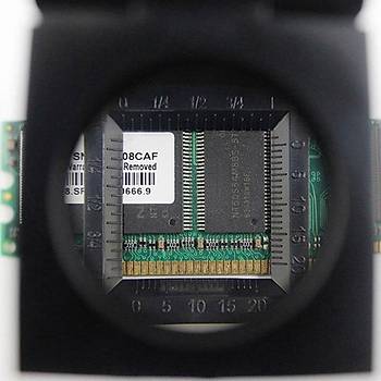 10X Lp Akrilik Lens 28mm lekli Tekstil Optik Katlanabilir Byte Lupa