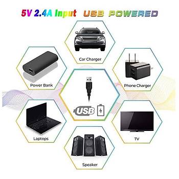 395nm UV 5V �erit LED 5050 60/1 mt Yap��kanl� Kesilebilir