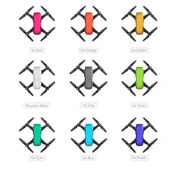 DJI SPARK Su Geçirmez Koruyucu Sticker Çıkartma Ice Red