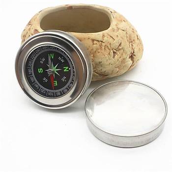 60mm Tanabilir Paslanmaz elik Pusula