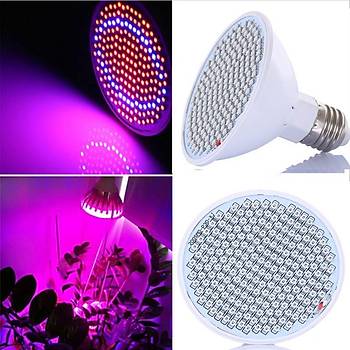 Tam Spektrum 200 Led 20W Bitki Bytme Hidroponik Aydnlatma