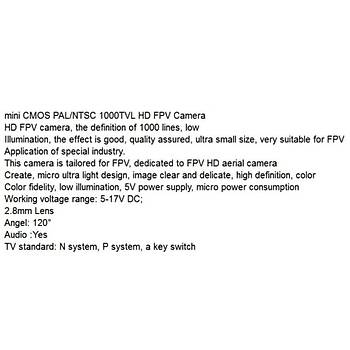 Fpv Dron Yarış Seti Cmos 1000 Tvl Kamera ve 5.8G 600mw Verici TS5823 
