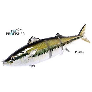 Profisher 4 Eklem 2 Kanca L2 Amazon Sert Sahte Yem 54,8 gr 20 cm