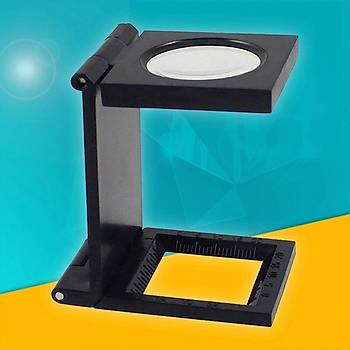10X Lp Akrilik Lens 28mm lekli Tekstil Optik Katlanabilir Byte Lupa