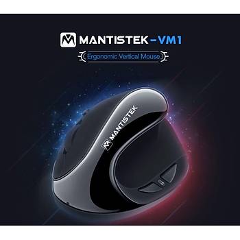 Ergonomik Vertical Mouse 1600DPI 6 Butonlu 2.4GHz Wireless MantisTek® VM1  